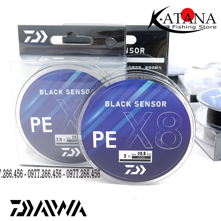Dây Pe Daiwa Black Sensor X8 150m - New 2021