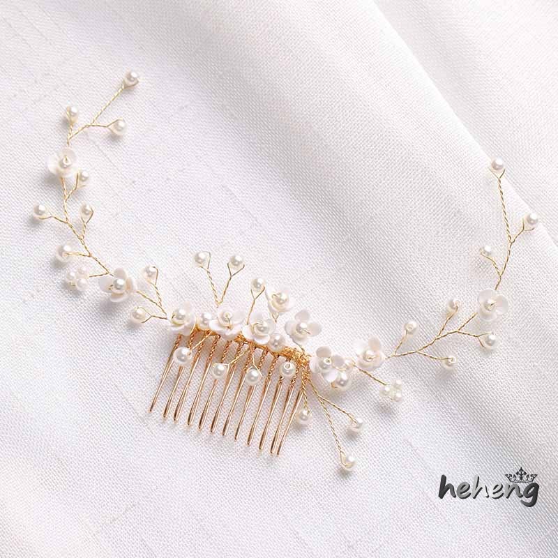 Lược Cài Tóc Hình Hoa Cho Cô Dâu Ngày Cưới