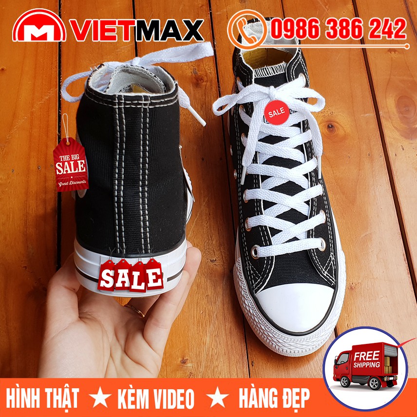 [FLASH SALE] Giày Sneaker Thể Thao CV Classic Đen Trắng Cổ CAO Siêu Đẹp Nam Nữ | BigBuy360 - bigbuy360.vn