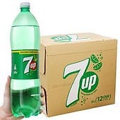 [Giao 2 Giờ] Thùng 24 Chai Nước Ngọt Có Gas 7Up (390ml / Chai)