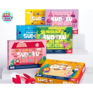 [4 CHỦ ĐỀ] Trò Chơi Ô Chữ Trí Tuệ Sudoku TOI Cho Bé 3-5 Tuổi