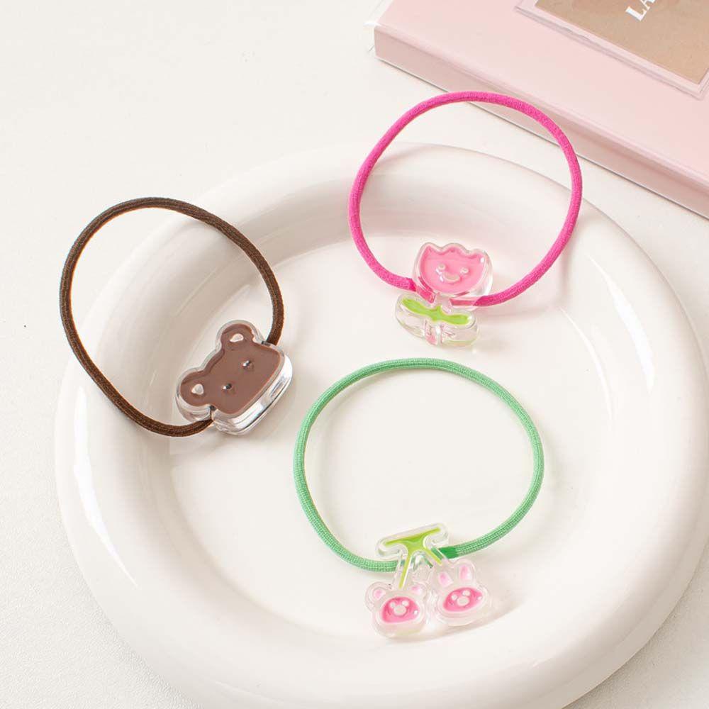 Dây Buộc Tóc Cao Su Co Giãn Hình Hoa Tulip Cherry Dễ Thương Kiểu Hàn Quốc VANES1