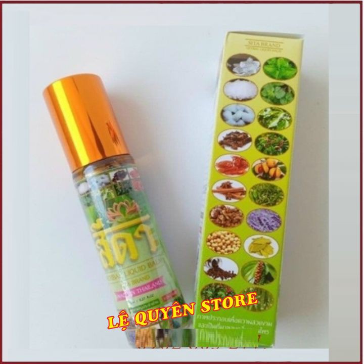 [ CHÍNH HÃNG ] 💕Combo12 Chai Dầu Thảo Dược 💕20 Vị Sita Brand Herbal Liquid Balm Thái Lan 8ml