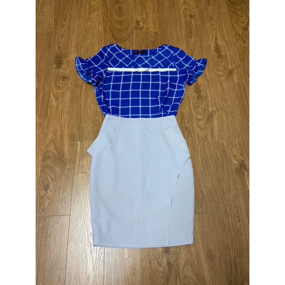 Bộ áo nem size M, chân váy elise size S