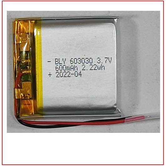 Pin Sạc Lithium 603030 3.7V Dung lượng 600 mAh