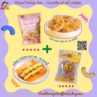 [ABI_SNACK ] COMBO BÁNH TRÁNG BƠ VỊ BƠ ĐỘC QUYỀN & CƠM CHÁY SIÊU VỊ