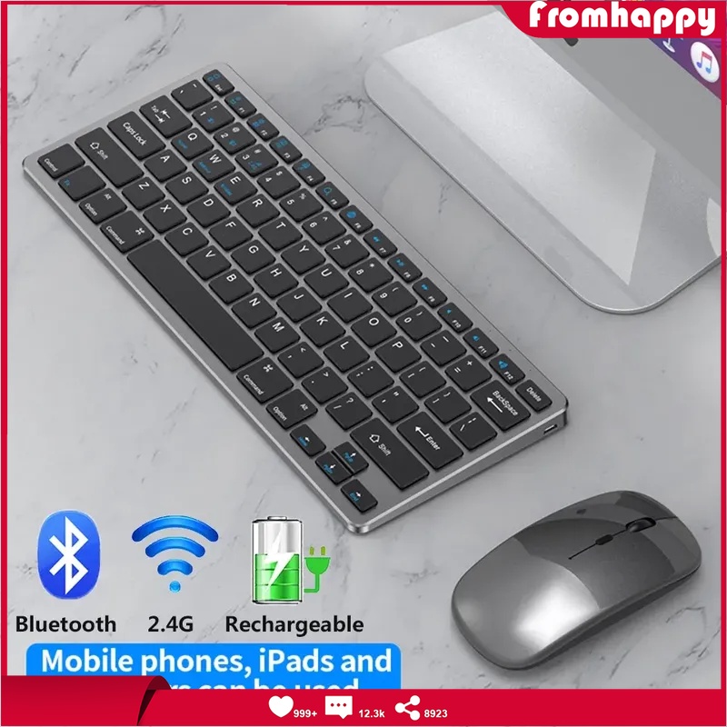 Bàn Phím Bluetooth Không Dây Cho IPad Air Mini Apple Xiaomi Samsung Android IOS Tablet iPhone