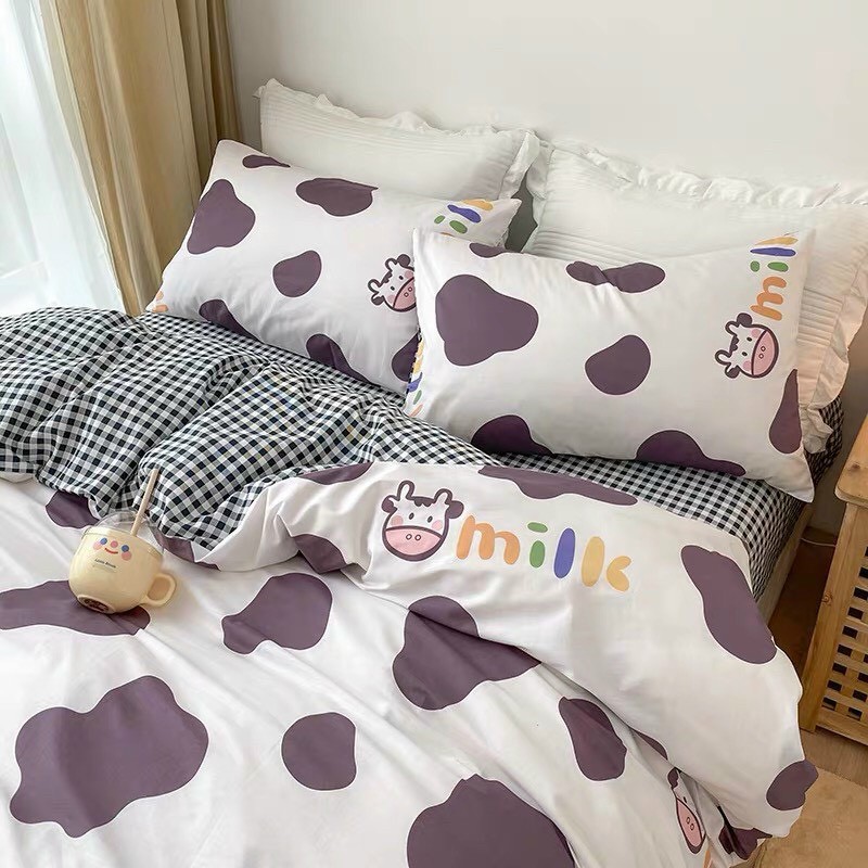 Bộ chăn ga Cotton poly thú cưng M2T bedding chăn ga hàn quốc đủ màu đủ size