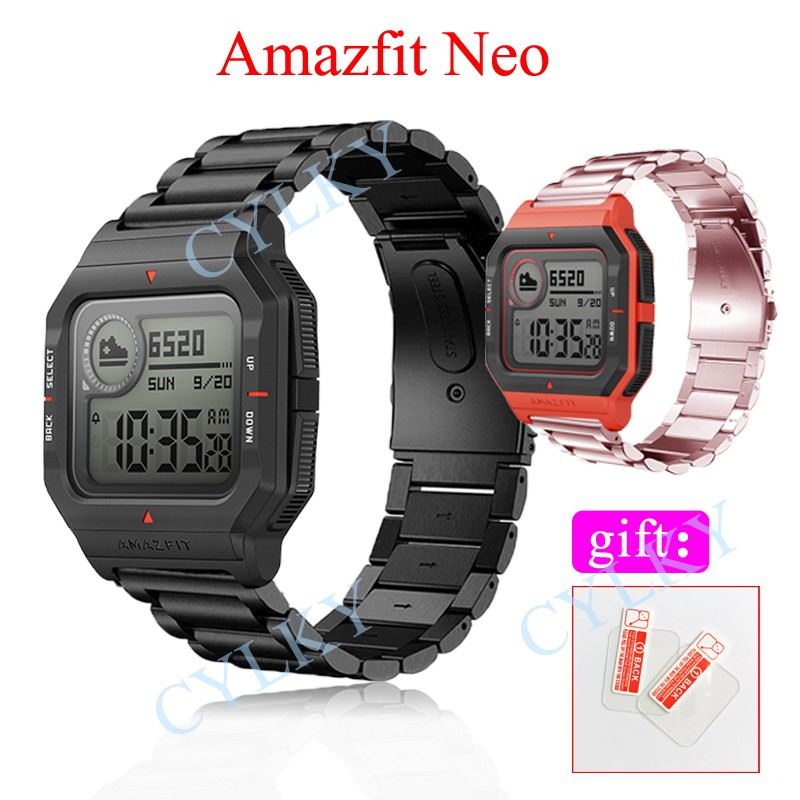 Amazfit Neo Dây Đeo Thay Thế Chất Liệu Kim Loại Dạng Lưới Thời Trang Cho