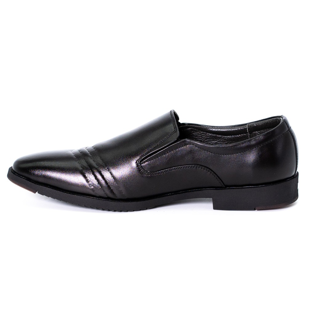 Giày tây da bò thật màu đen thanh lịch VO Shoes: HT_141