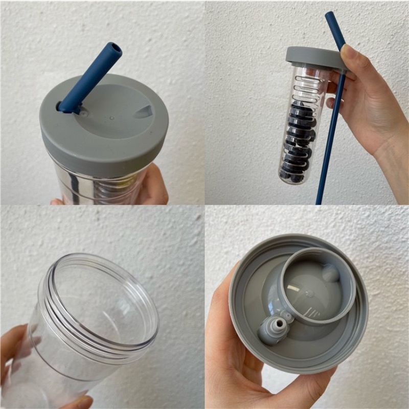 Bình nước detox 700ml , có phần lọc trà