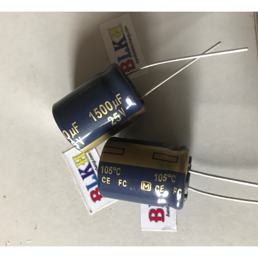 Tụ Audio 25V 1500uF 15x20mm chính hãng Panasonic FC