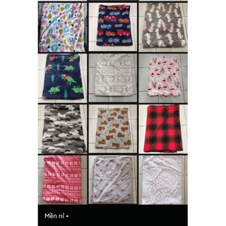 Mền nỉ cotton khổ 1m6-2m