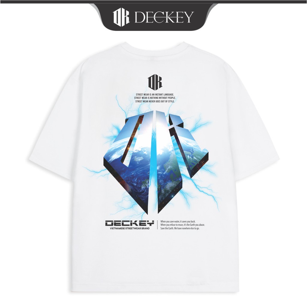 Áo Thun Cotton Unisex Nam Nữ Form Rộng Local Brand DECKEY THE EARTH