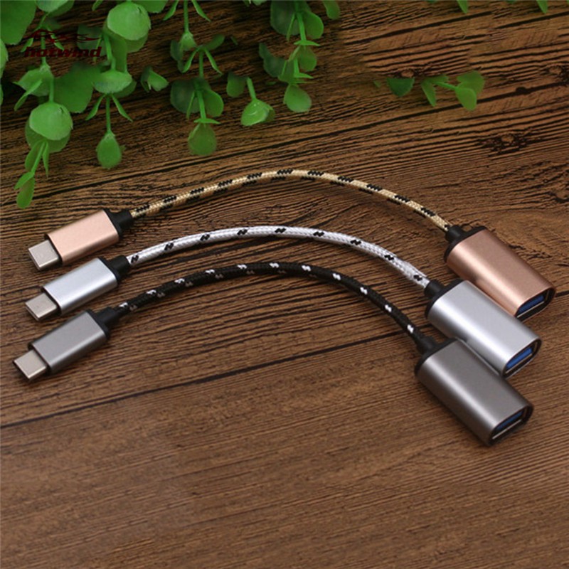 Type-C OTG Adapter Cable USB 2.0 Type-C Male To USB 2.0 A Female OTG Data Cord Adapter