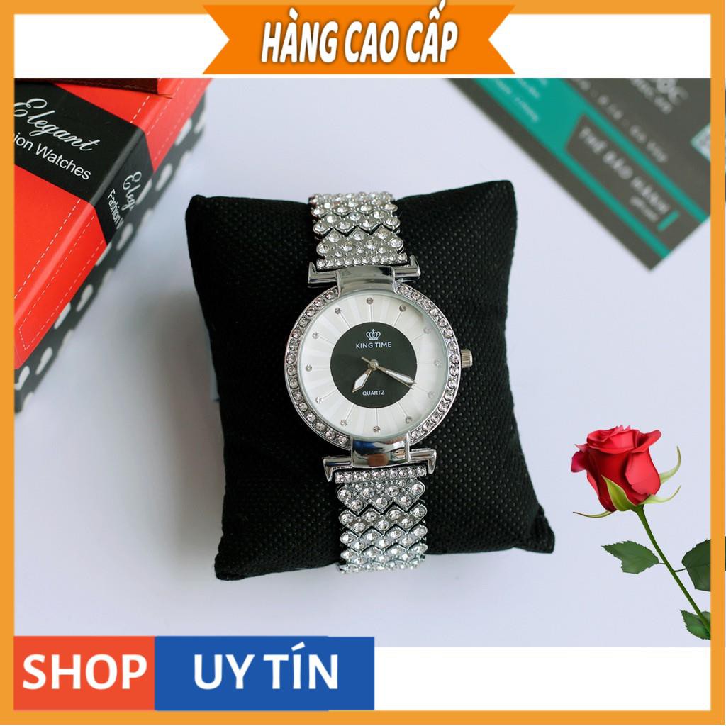 Đồng hồ nữ KING TIME FULL Kim Cương - Mặt To Size Lớn Nổi Bật