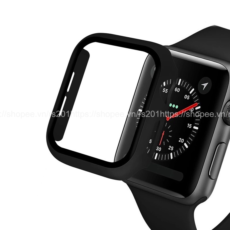 ỐP VIỀN dành cho APPLE WATCH kèm KÍNH CƯỜNG LỰC, bảo vệ toàn diện cho đồng hồ APPLE WATCH 38mm 40mm 42mm 44mm