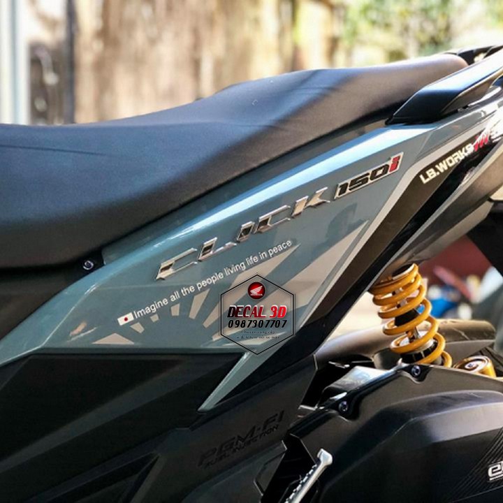 TRỌN BỘ TEM NỔI HONDA CLICK THÁI 2019 HÀNG CHÍNH HÃNG NHẬP KHẨU THÁI LAN