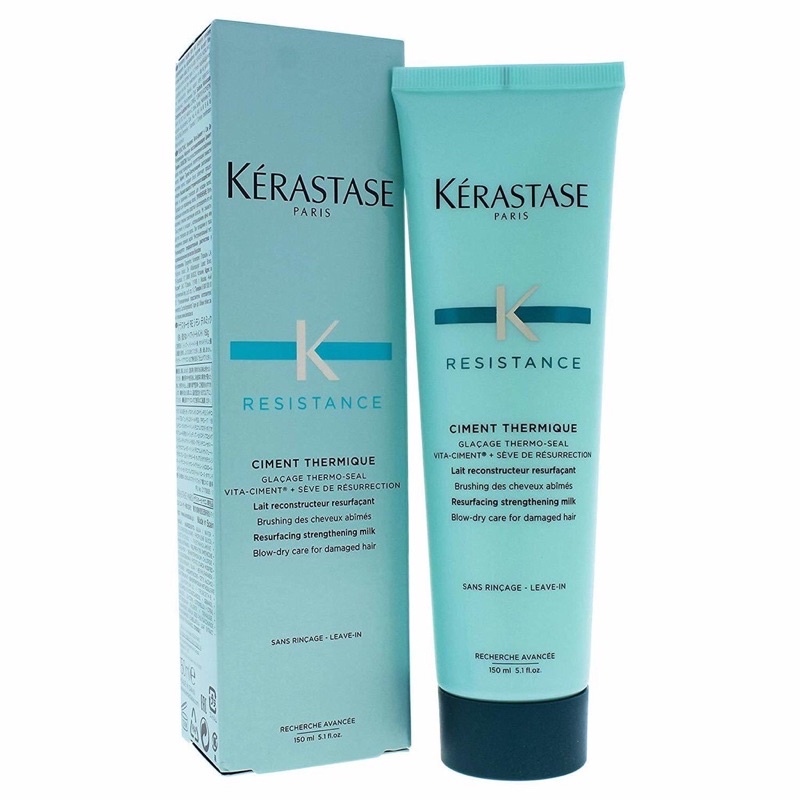 Kem dưỡng xả khô chống nhiệt Kerastase Resistance Blow-Dry Primer Leave In Ciment Thermique 150ml