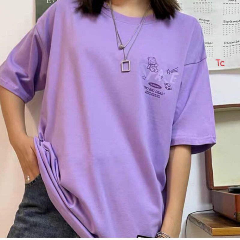 Áo Thun Tay Lỡ Unisex In Hình Gấu Thỏ Space , Áo Phông Form Rộng Nam Nữ (Kèm Ảnh Thật)