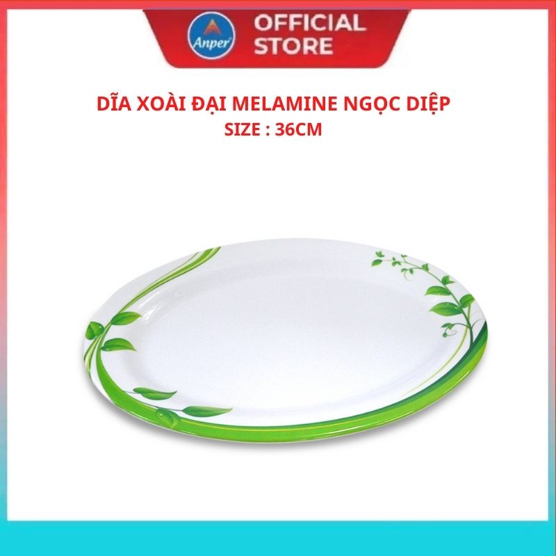 Bộ tô chén bát dĩa nhựa Melamine ANPER hoa Ngọc Diệp sang trọng nhựa cứng nhật hàn cao cấp an toàn với sức khỏe