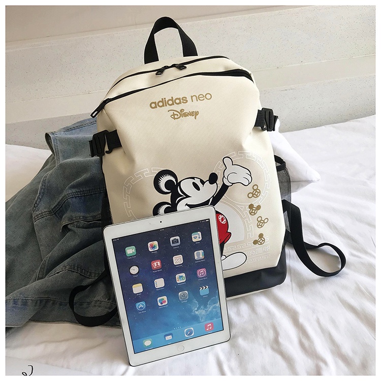 Balo Đi Học Họa Tiết Chuột Mickey Phong Cách Hàn Quốc Cho Cặp Đôi