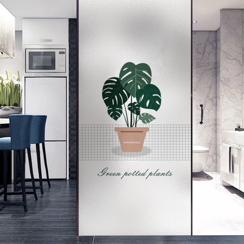 Miếng Dán Cửa Kính Mặt Nhám Mờ Chống Nhìn Trộm Cho Phòng Ngủ/Phòng Tắm