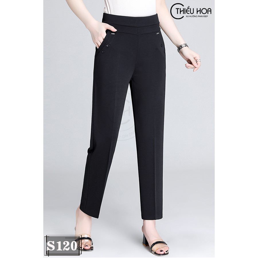Quần Tây Tuyết Thun Công Sở Tôn Dáng Thiều Hoa S120