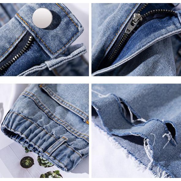Quần short jeans đánh rách ulzzang