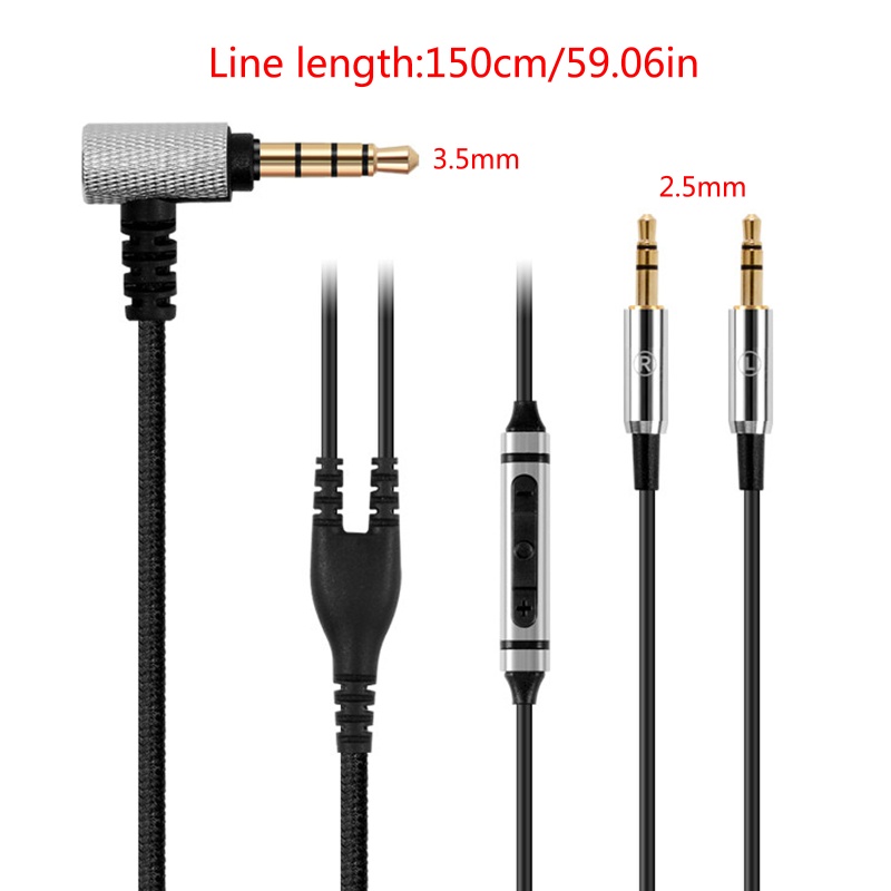 ROX Flexural Replacement 1.4m Cable With Mic For Sol Republic Master Tracks V8 V10 V12 X3 Headphone Cable