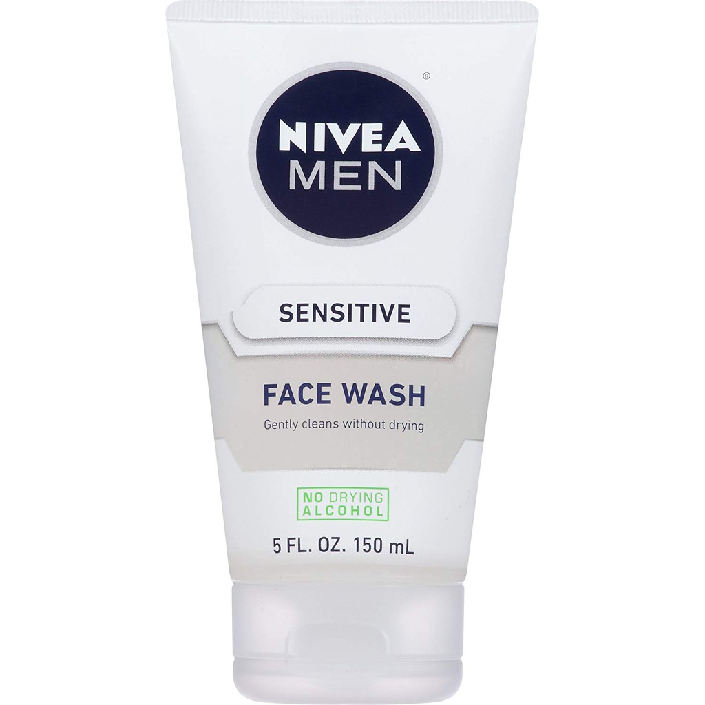 Gel rửa mặt cho nam giới có da nhạy cảm NIVEA Men Sensitive Face Wash 150ml (Mỹ)