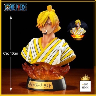 🔥Có Led RGB🔥 Mô Hình Sanji Cực Đẹp, Tượng Bán Thân One Piece Cao 16cm - Mô Hình One Piece