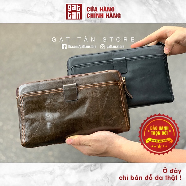 Ví Dài Nam / Bóp Da Nam Đựng Thẻ [BẢO HÀNH TRỌN ĐỜI] Hàng Đẹp Gạt Tàn Store / Cam Kết Da Bò Thật 100% - VD-L112