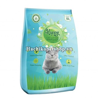 Hachikopetshop. CÁT VỆ SINH HAPPY 15 LÍT CHO MÈO. MÙI CAFE / CHANH
