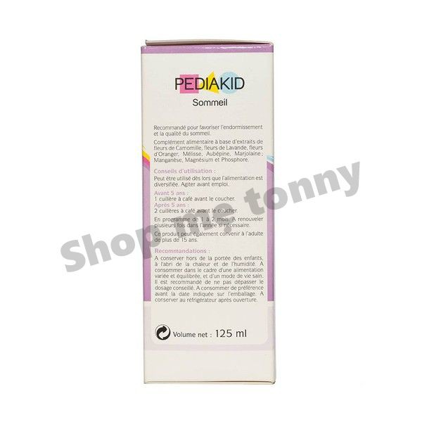 Siro bổ sung Vitamin PediaKid Sommeil kích thích ngủ ngon cho bé 125ml