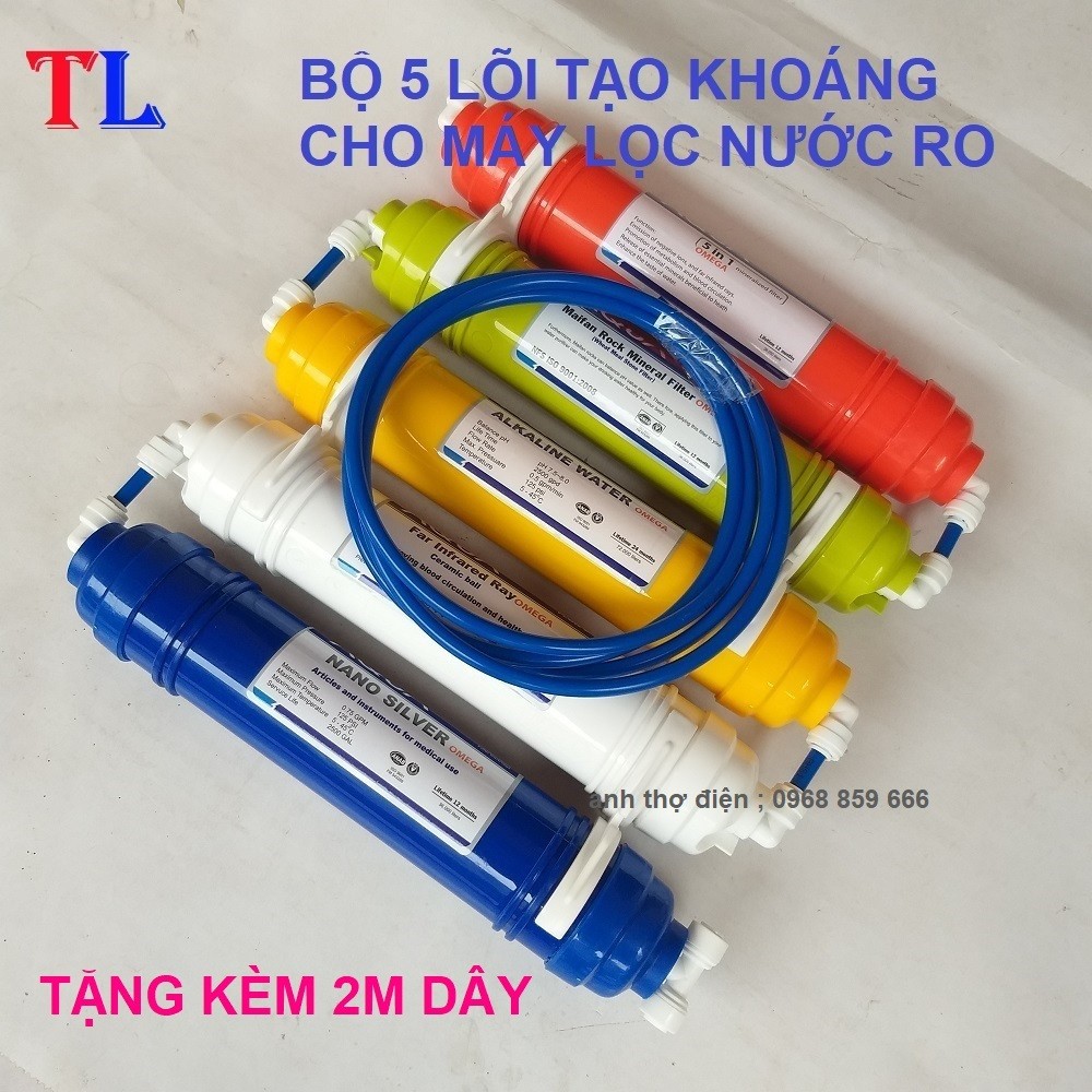 COMBO 5 lõi lọc tạo khoáng ( lõi 56789)- lõi 5-6-7-8-9-10