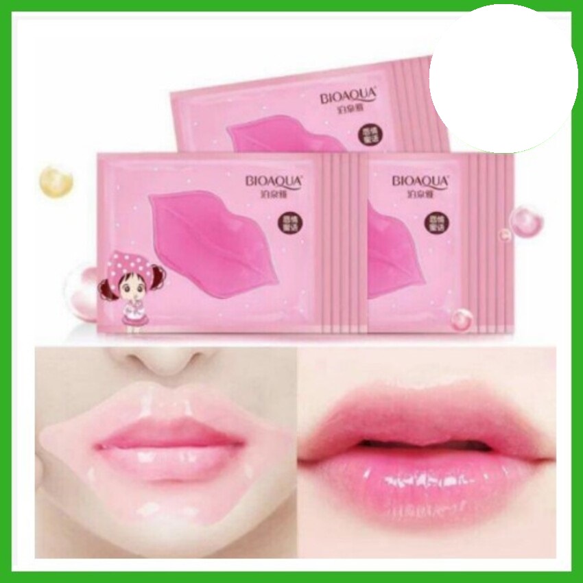 Mặt nạ dưỡng môi collagen nội địa trung biaqua,images giảm thâm môi làm mềm môi SIGO