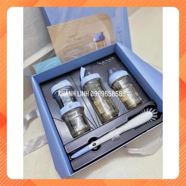 Bình sữa Hegen 150ml, 240ml 300ml cổ xanh blue - 𝗛𝗲𝗴𝗲𝗻 𝐖𝐨𝐧𝐝𝐞𝐫 𝐁𝐥𝐮𝐞 𝐂𝐨𝐥𝐥𝐞𝐜𝐭𝐢𝐨𝐧_hàng chính hãng