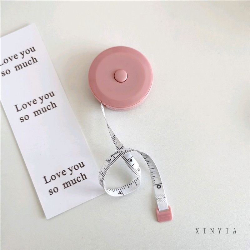 Thước Dây Đo Vải May Bằng Nhựa Mềm Có Thể Thu Vào Tiện Dụng