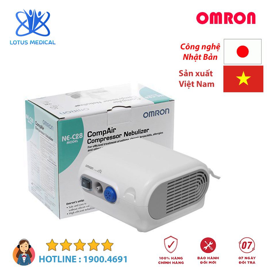 Máy xông mũi họng OMRON NEC28 – Thiết bị xông khí dung