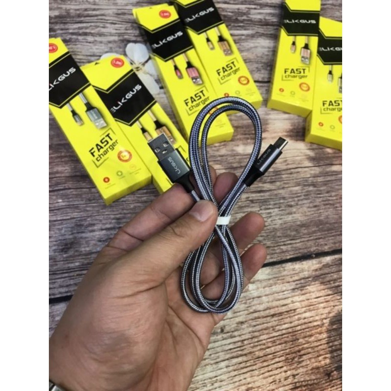 Cáp Sạc Samsung / Type-C / Iphone, Sạc Nhanh, Dây Dù Siêu Bền, Hàng Chính Hãng LKGUS