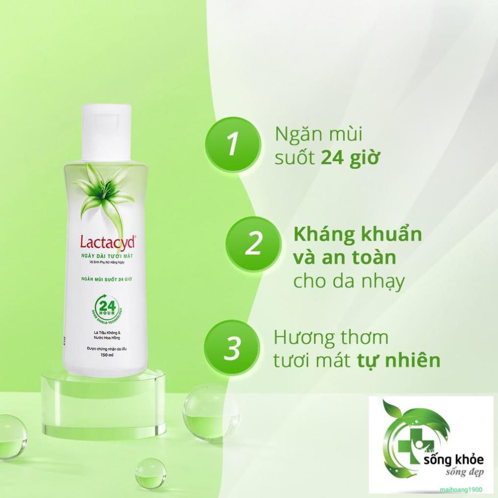 Dung Dịch Vệ Sinh Phụ Nữ Lactacyd Lá Trầu Không chai 150ml và 250 ml-Bảo vệ bạn khỏi ngứa ngáy, rát bỏng, mùi khó chịu