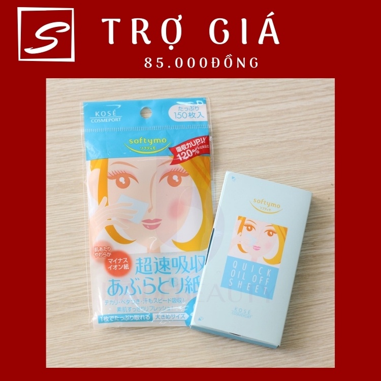 [Auth] 150 miếng GIẤY THẤM DẦU KOSE SOFTYMO NHẬT BẢN. | BigBuy360 - bigbuy360.vn