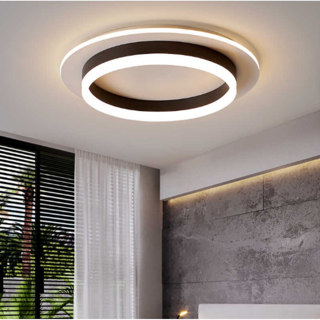 Đèn ốp trần trang trí hình tròn - led 3 chế độ ánh sáng