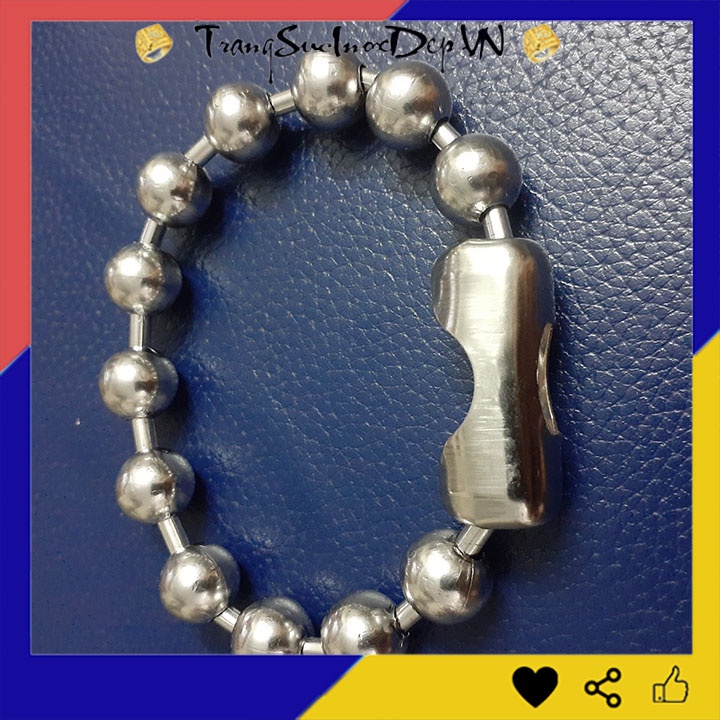 Lắc tay nam inox bi to 12mm sáng đẹp, không đen, thể hiện đẳng cấp phái mạnh