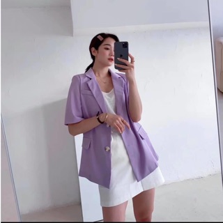 VEST CỘC TAY TÍM ĐỆM VAI 8852