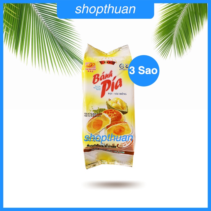 Bánh pía 3 sao đậu sầu riêng 440g  - Tân Huê Viên