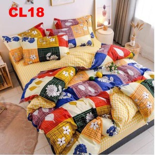 Bộ chăn ga gối 4 món Loại 1 hàng Đẹp CL18 Cotton poly nhập khẩu
