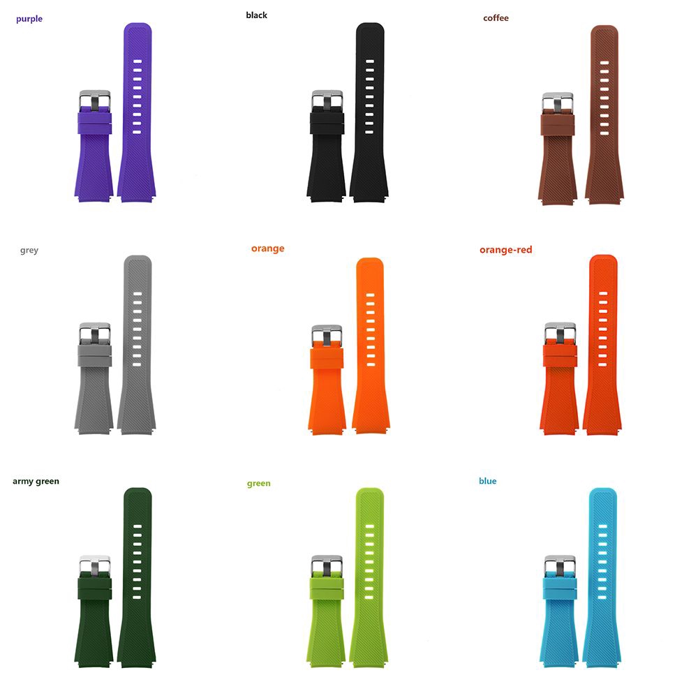 Dây Đeo Đồng Hồ Thể Thao Mềm Màu Trơn Thời Trang