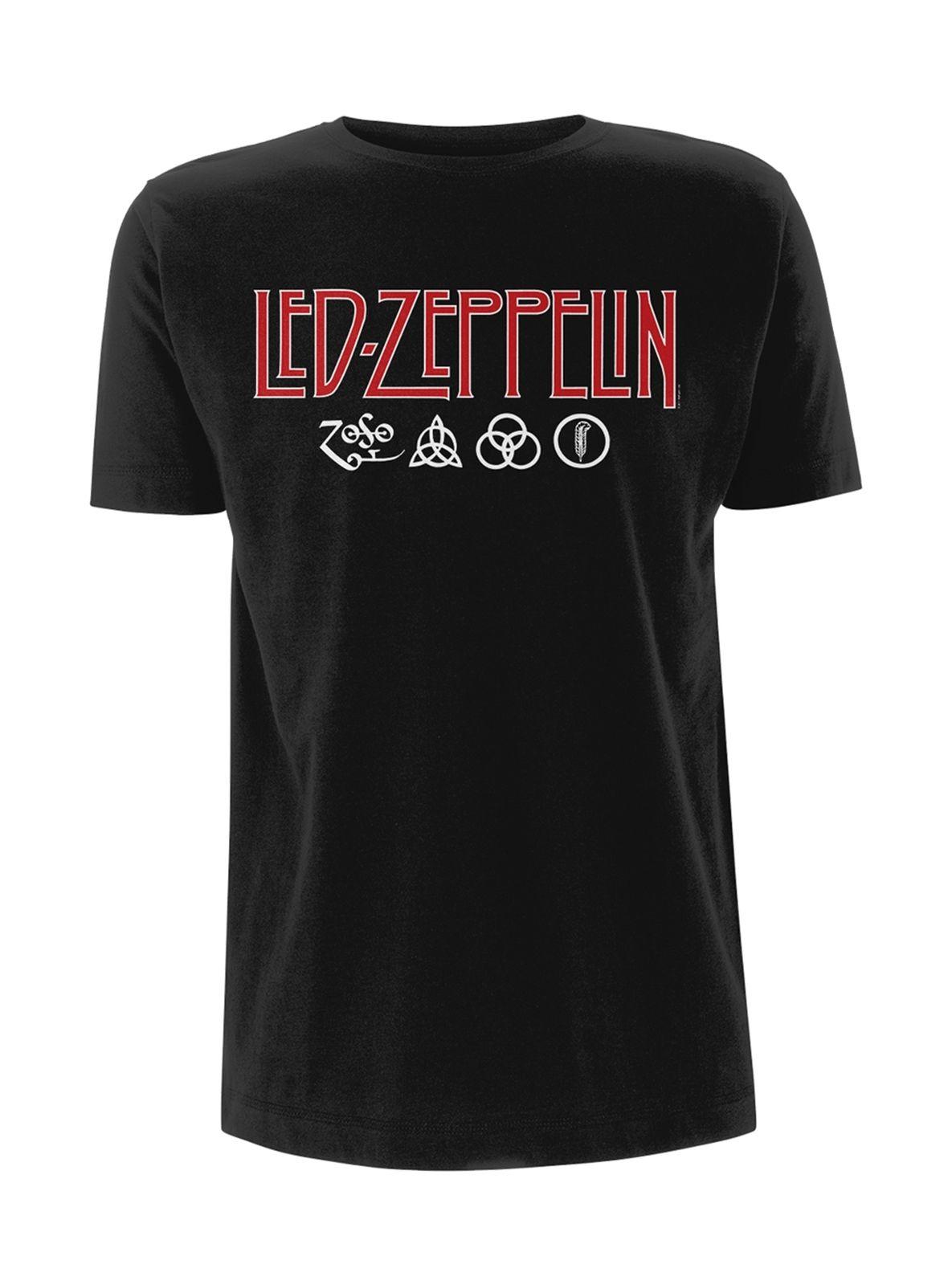 Áo Thun In Logo Led Zeppelin Thời Trang Cho Nam